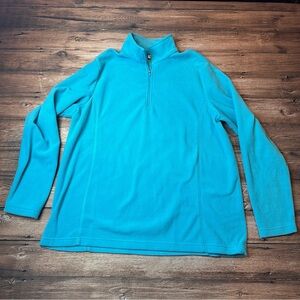 Lands End Aqua Pullover - Size Large 14 - 16